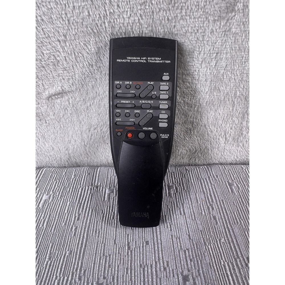 Yamaha RAX3 Remote Control Black Wireless Hi-Fi System OEM Replacement Unit